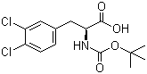 structure of CAS# 80741-39-5, Boc-3,4-dichloro-L-phenylalanine