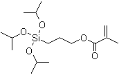 structure of CAS# 80750-05-6, 2-Methyl-2-propenoic acid 3-[tris(1-methylethoxy)silyl]propyl ester