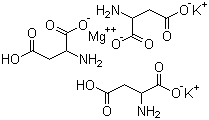 DL-天门冬氨酸钾镁盐分子结构 (CAS 8076-65-1)
