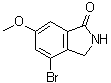 4-Bromo-2,3-dihydro-6-methoxy-1H-isoindol-1-one molecular structure (CAS 808127-75-5)