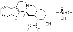 育亨宾甲基砷酸盐分子结构 (CAS 80925-03-7)