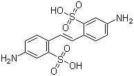CAS # 81-11-8, 4,4'-Diamino-2,2'-stilbenedisulfonic acid, 2,2'-(1,2-Ethylenediyl)bis(5-aminobenzenesulfonic acid), Amsonic acid
