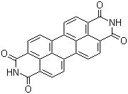 structure of CAS# 81-33-4, 3,4,9,10-苝四甲酰二亚胺