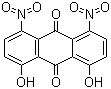 structure of CAS# 81-55-0, 1,8-Dihydroxy-4,5-dinitroanthraquinone