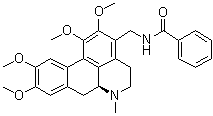 (S)-N-[(5,6,6a,7-Tetrahydro-1,2,9,10-tetramethoxy-6-methyl-4H-dibenzo[de,g]quinolin-3-yl)methyl]benzamide molecular structure (CAS 81074-94-4)