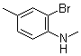 structure of CAS# 81090-31-5, 2-Bromo-4-methyl-N-methylaniline