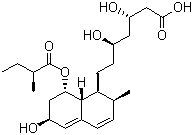 structure of CAS# 81093-37-0, Pravastatin