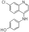 structure of CAS# 81099-86-7, 7-Chloro-4-(4-hydroxyanilino)quinoline