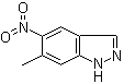 structure of CAS# 81115-43-7, 5-硝基-6-甲基-1H-吲唑