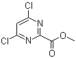 structure of CAS# 811450-22-3, 4,6-Dichloro-2-pyrimidinecarboxylic acid methyl ester