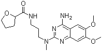 CAS # 81403-80-7, Alfuzosin, N-[3-[(4-Amino-6,7-dimethoxy-quinazolin-2-yl)methylamino]propyl]tetrahydrofuran-2-carboxamide