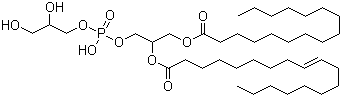 structure of CAS# 81490-05-3, 1-Palmitoyl-2-oleoyl-phosphatidylglycerol
