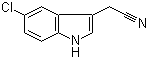 structure of CAS# 81630-83-3, 5-Chloroindole-3-acetonitrile