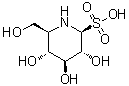 (2S,3R,4S,5R,6R)-3,4,5-Trihydroxy-6-(hydroxymethyl)-2-piperidinesulfonic acid molecular structure (CAS 81703-56-2)