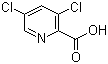structure of CAS# 81719-53-1, 3,5-Dichloro-2-pyridinecarboxylic acid