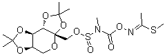 CAS 登录号：81861-98-5, 2,3:4,5-二-O-(1-甲基亚乙基)-beta-D-吡喃果糖 甲基[[[[1-(甲硫基)亚乙基]氨基]氧基]羰基]酰胺基亚硫酸酯