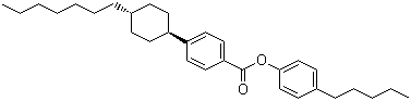 CAS 登录号：81929-47-7, 反式-4-(4-庚基环己基)苯甲酸对戊基苯酚酯