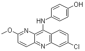 CAS # 81935-60-6, 4-[(7-Chloro-2-methoxybenzo[b]-1,5-naphthyridin-10-yl)amino]-phenol