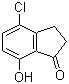 structure of CAS# 81945-10-0, 4-Chloro-7-hydroxyindan-1-one