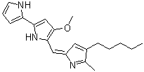 灵菌红素分子结构 (CAS 82-89-3)