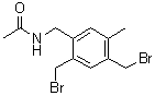CAS # 82022-28-4, N-[[2,4-Bis(bromomethyl)-5-methylphenyl]methyl]acetamide, NSC 315265