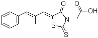 structure of CAS# 82159-09-9, Epalrestat