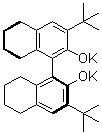 structure of CAS# 821793-28-6, (1S)-3,3'-Bis(1,1-dimethylethyl)-5,5',6,6',7,7',8,8'-octahydro[1,1'-binaphthalene]-2,2'-diol dipotassium salt