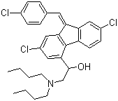 Benflumetol molecular structure (CAS 82186-77-4)
