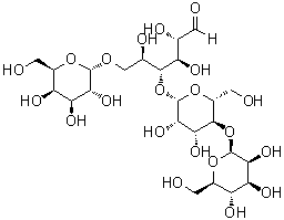 O-beta-D-Mannopyranosyl-(1→4)-O-beta-D-mannopyranosyl-(1→4)-O-[alpha-D-galactopyranosyl-(1→6)]-D-mannose molecular structure (CAS 82220-78-8)