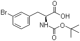 structure of CAS# 82278-73-7, (S)-N-Boc-3-Bromophenylalanine