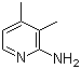 2-氨基-3,4-二甲基吡啶分子结构 (CAS 823-39-2)