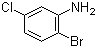 2-Bromo-5-chloroaniline molecular structure (CAS 823-57-4)