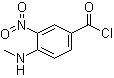 structure of CAS# 82357-48-0, 4-Methylamino-3-nitrobenzoyl chloride
