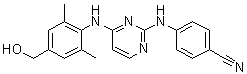 CAS # 823786-21-6, 4-[[4-[[4-(Hydroxymethyl)-2,6-dimethylphenyl]amino]-2-pyrimidinyl]amino]benzonitrile