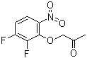 structure of CAS# 82419-32-7, 2-Acetonyloxy-3,4-difluoro nitrobenzene