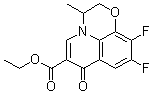 Ethyl 9,10-difluoro-3-methyl-7-oxo-2,3-dihydro-7H-pyrido[1,2,3-de]-1,4-benzoxazine-6-carboxylate molecular structure (CAS 82419-34-9)