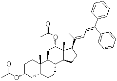 CAS # 82426-77-5, (3alpha,5beta,12alpha)-24,24-Diphenylchola-20(22),23-diene-3,12-diol 3,12-diacetate