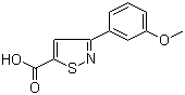 CAS # 82433-00-9, 3-(3-Methoxyphenyl)-5-isothiazolecarboxylic acid