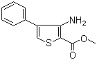 structure of CAS# 82437-64-7, Methyl 3-amino-4-phenylthiophene-2-carboxylate