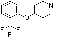 CAS # 824390-04-7, 4-[2-(Trifluoromethyl)phenoxy]piperidine, 4-[(2-Trifluoromethylphenyl)oxy]piperidine
