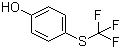 4-(三氟甲硫基)苯酚分子结构 (CAS 825-83-2)