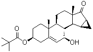 CAS # 82543-09-7, (3beta,7beta,15alpha,16alpha)-3-(2,2-Dimethyl-1-oxopropoxy)-15,16-dihydro-7-hydroxy-3'H-cycloprop[15,16]androsta-5,15-dien-17-one