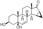 structure of CAS# 82543-15-5, (3b,5b,15a,16a)-15,16-Dihydro-3,5-dihydroxy-3'H-cycloprop[15,16]androsta-6,15-dien-17-one