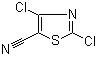 structure of CAS# 82554-18-5, 2,4-Dichloro-5-thiazolecarbonitrile