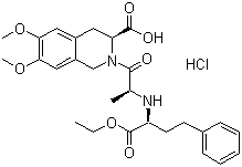 Moexipril hydrochloride molecular structure (CAS 82586-52-5)