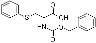 S-苯基-N-[苄氧羰基]半胱氨酸分子结构 (CAS 82611-65-2)