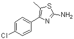 2-Amino-4-(4-chlorophenyl)-5-methylthiazole molecular structure (CAS 82632-77-7)