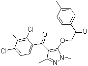 CAS # 82692-44-2, Benzofenap, MY 71, MY 98, Yukawide, 2-[[4-(2,4-Dichloro-3-methylbenzoyl)-1,3-dimethyl-1H-pyrazol-5-yl]oxy]-1-(4-methylphenyl)ethanone
