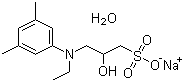 structure of CAS# 82692-97-5, N-Ethyl-N-(2-hydroxy-3-sulfopropyl)-3,5-dimethylaniline sodium salt monohydrate