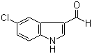 5-氯吲哚-3-甲醛分子结构 (CAS 827-01-0)